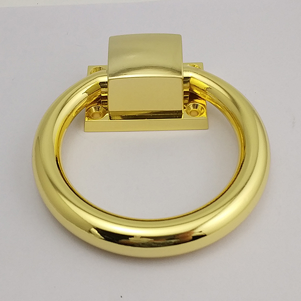 Zinc Alloy Gold Polised Door Ring Handle
