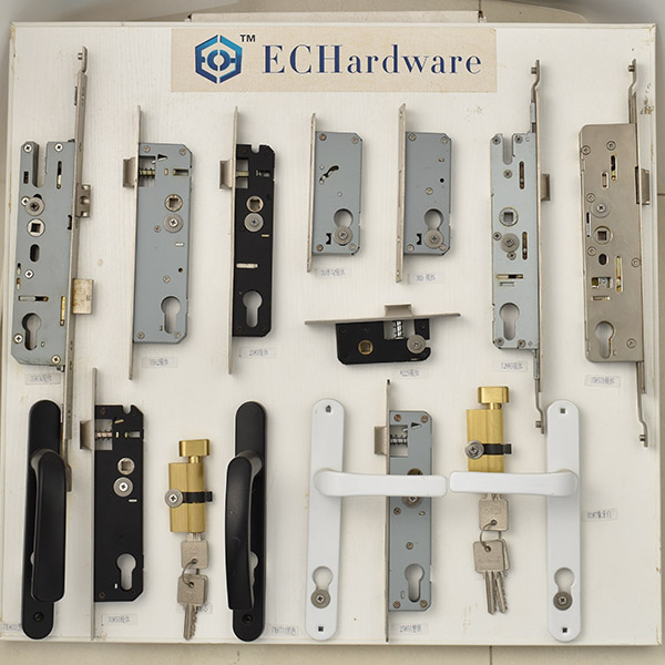 SSS Stainless Steel 304 square Diy Sliding Door Lock with Key euro profile sliding door lock