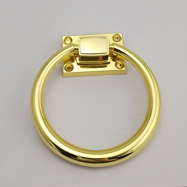Zinc Alloy Gold Polised Door Ring Handle