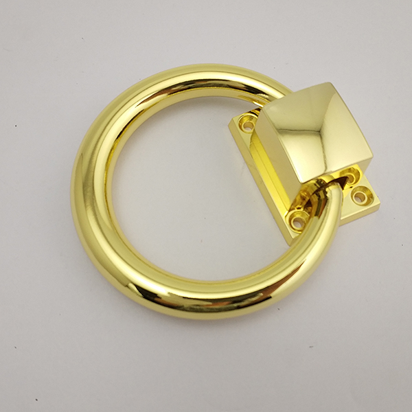 Zinc Alloy Gold Polised Door Ring Handle Buy double side door pull