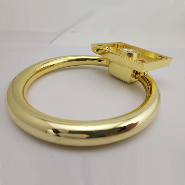 Zinc Alloy Gold Polised Door Ring Handle