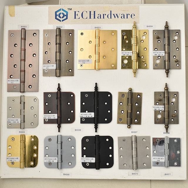 Matte Black Square Corner Door Hinges Steel Hinge for United Stated