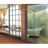 Top Hanging Ceiling Mount Stainless Steel Sliding Glass Partition Door Full Set Hardware