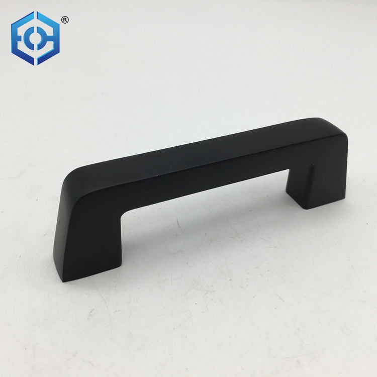 Drawer Matt Black Aluminium for Kitchen Cabinets Door Pull Handle