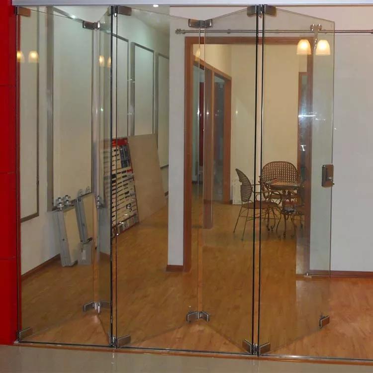 stainless steel hardware sliding folding glass partition Buy sliding