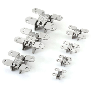 Stainless Steel Concealed Cross Hinge for Cabinet Door Or Wooden Box 