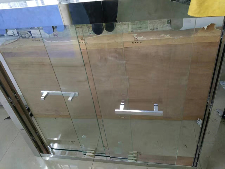 New design Sliding Bolding Bathroom Door With Stainless Steel Accessories