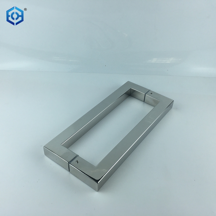 AB Stainless Steel Square Hollow Tube Glass Door Pull Handles