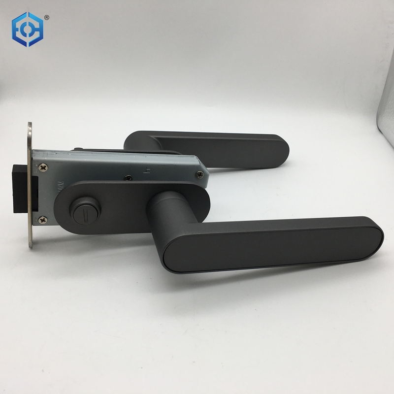 Black Zinc Alloy Interior Bathroom Lever Door Lock Buy