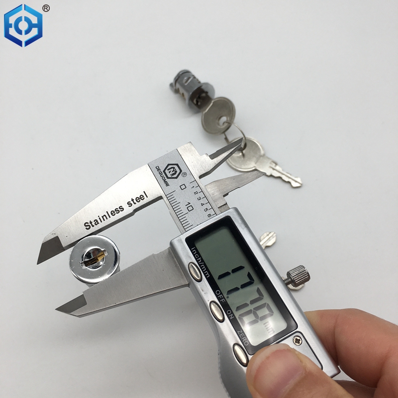 1 In. Wafer Type Sliding Diecast Door Cylinder Lock for Patio Door