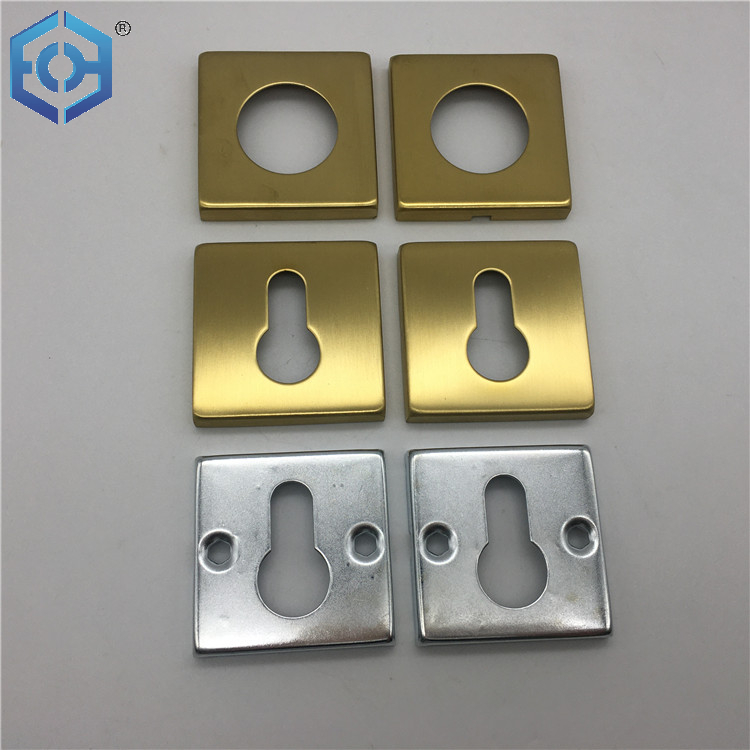 Gold Plating New Casting SS304 Indoor Hollow Square Gold Door Handle