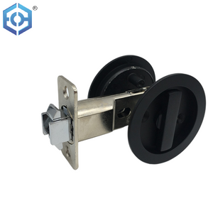 Wooden Pocket Furniture Hardware Stainless Steel Or Zinc Alloy Privacy Sliding Door Lock