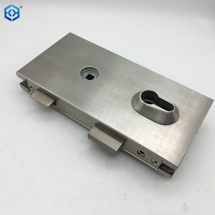 Stainless Steel Swing Mortise Door Lock System Office Security Glass