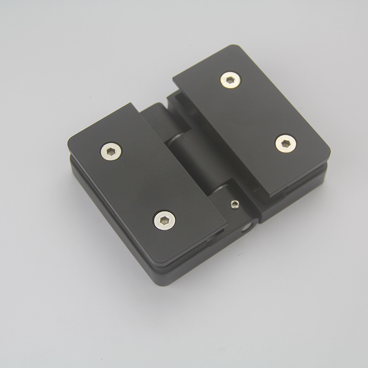 Black Stainless Steel Glass Hinge for Glass Door in Satin & Polish Finished