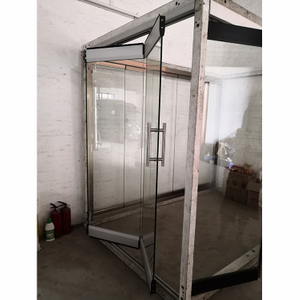 Popular modern design large opening double glazed aluminum insulated folding door