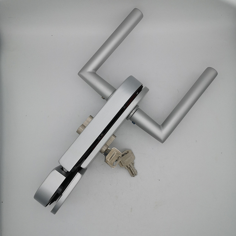 Popular Aluminum Allloy Double Door Glass Door Lock with Key Buy aluminium glass door lock
