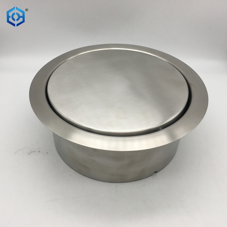 Stainless Steel Flush Recessed Trash Bin Garbage Can Kitchen Counter