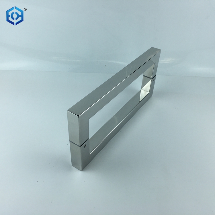 AB Stainless Steel Square Hollow Tube Glass Door Pull Handles