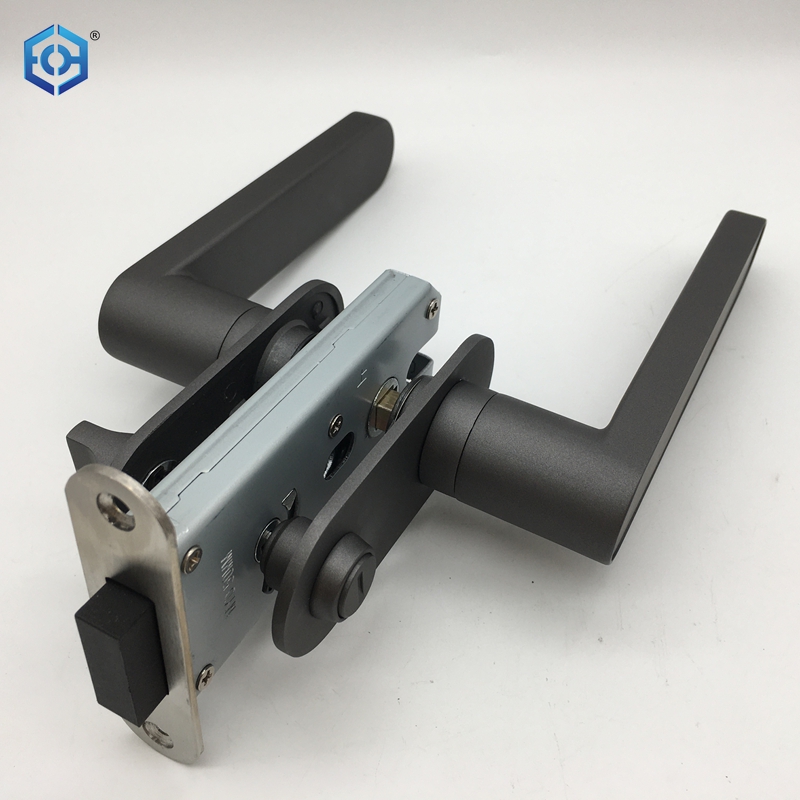 Black Zinc Alloy Interior Bathroom Lever Door Lock Buy