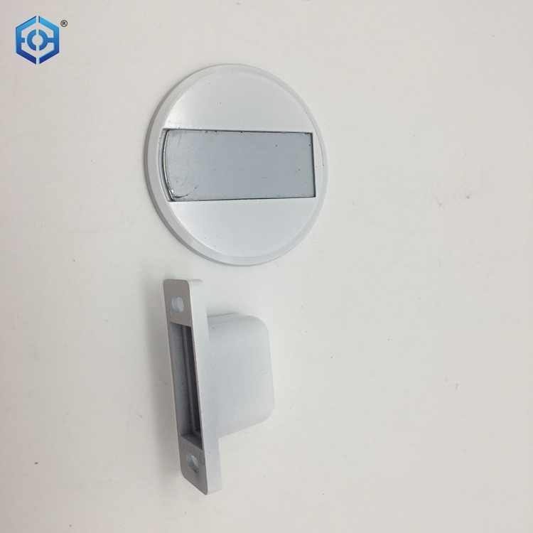 White Zinc Alloy Magnetic Door Stopper