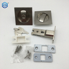 Satin Nickel Square Zinc Alloy Entry Door Sliding Pocket Door Lock with Keys