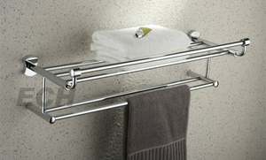 Stainless Steel Double Towel Shelf (GHY-8990)