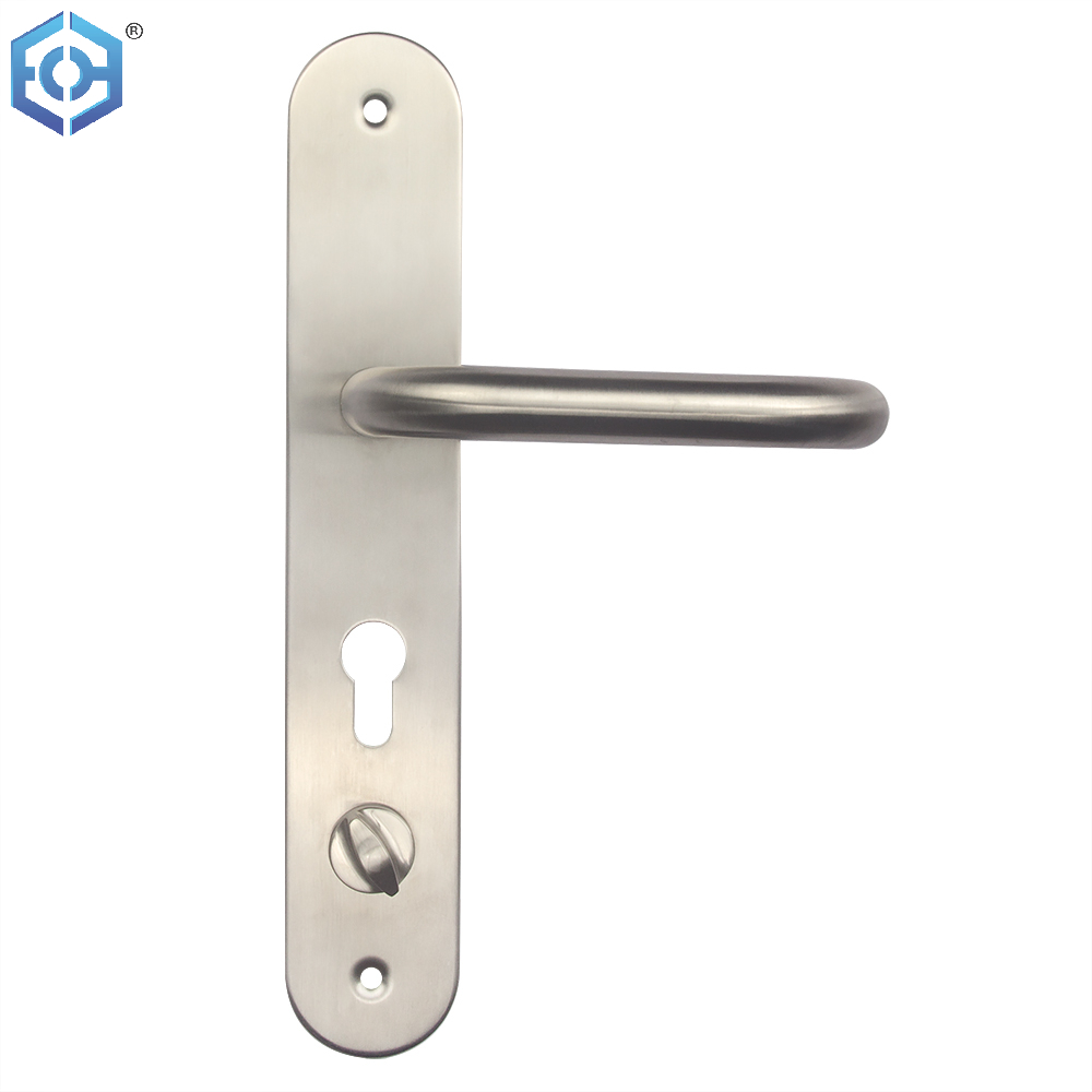Stainless Steel 304 Material Door Handle with Plate