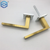 Gold Plating New Casting SS304 Indoor Hollow Square Gold Door Handle
