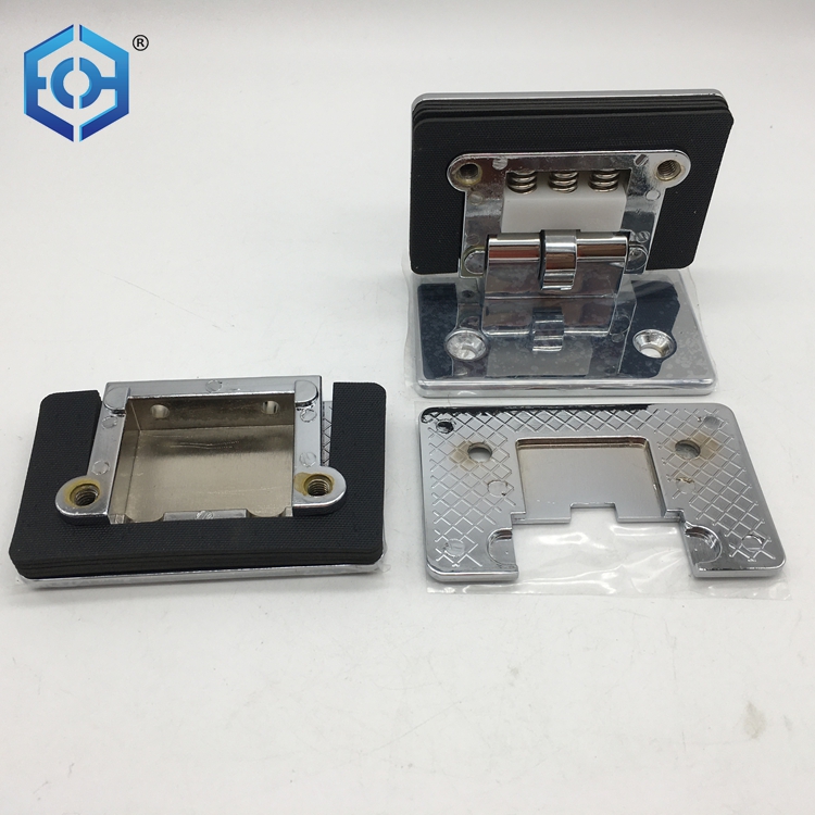 Stainless Steel 90 Degree Self Closing Hydraulic Bathroom Glass Door