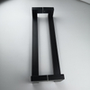 Black Stainless Steel Square Rube Bathroom Vanity Closet Door Pulls French Door Handles