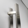 Silver SSS Stainless Steel Bathroom Hardware Square Rube Front Interior Designer Door Pulls Handles