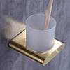 Bathroom Accessories Bronze Glass And Brass Bathroom Soap Dish Holder