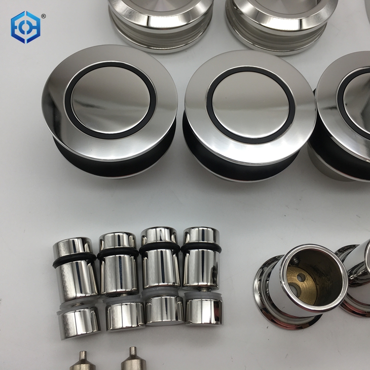 High Quality 304 Stainless Steel Frameless Bathroom Shower Sliding Door