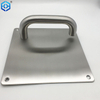 Door Hardware Stainless Steel Hollow Lever Handle on Back Plate