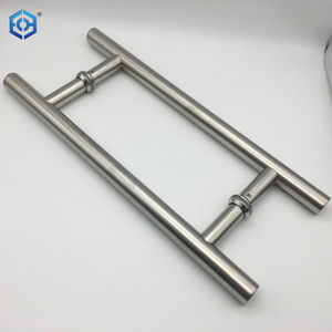 Silver Stainless Steel Hollow Door Pull Handles 