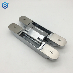 3D Adjustable Cross Door Hinges Invisible Concealed Hinges Zinc Alloy Hidden Hinge Bearing 80KG/2PCS For Folding Door