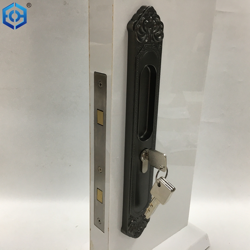 Brushed Silver Zinc Alloy Invisible Recessed Handle Privacy Pocket