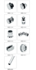 Everstrong office glass partition hardware fittings double stainless steel sliding door roller system
