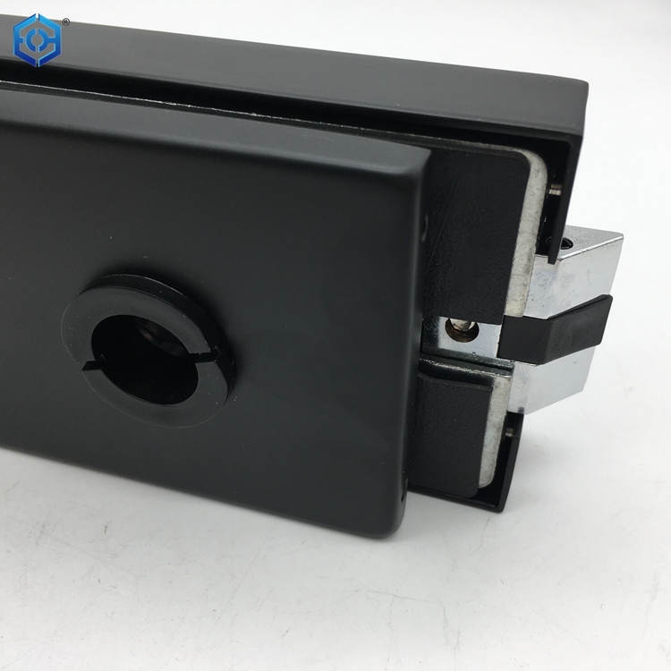 Black Stainless Steel Round Adjusting Sliding Glass Door Lock