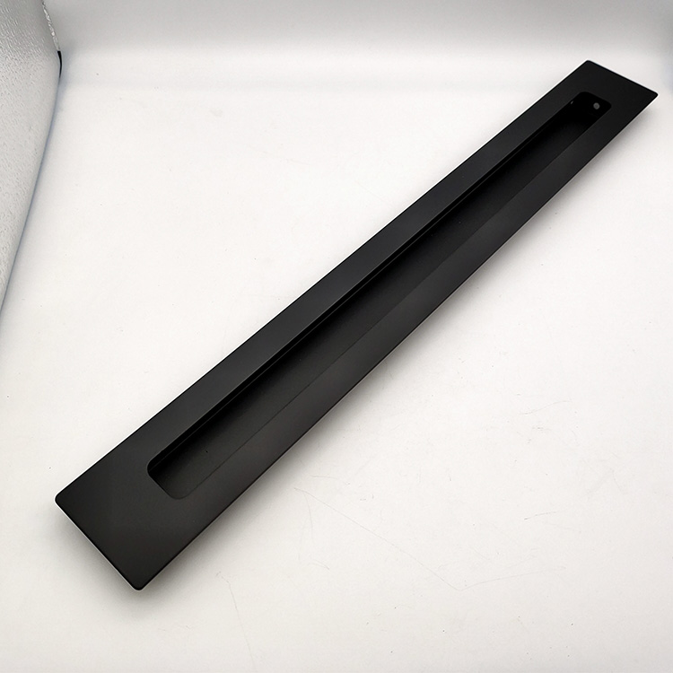 Black Long Stainless Steel Drawer Hardware Kitchen Cupboard Sliding