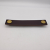 Brass Leather Door Handles for Cabinet Wardrobe Cupboard Drawer Pull Knobs