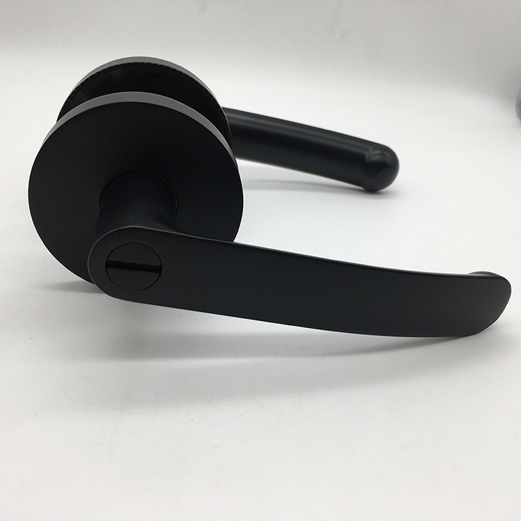 Matte Black Zinc Alloy BK Bathroom Washroom Lever Door Lock - Buy 5 lever mortice lock with ...