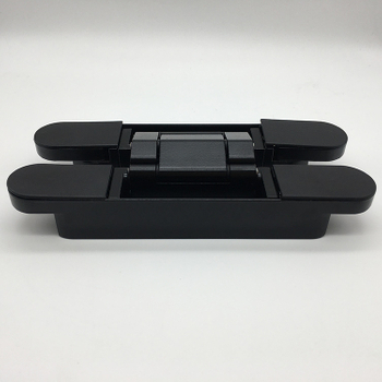 Black Zinc Alloy Heavy Duty 3D Adjust Concealed Invisible Hidden Hinge