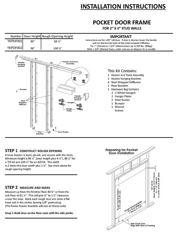 How to install pocket door? - EC HARDWARE