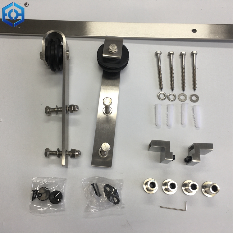 Stainless Steel Strap Sliding Barn Door Track And Hardware Kit Buy