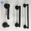 Matte Black Bath Accessories Set Wall Mount Includes Towel Bar Toilet Paper Holder