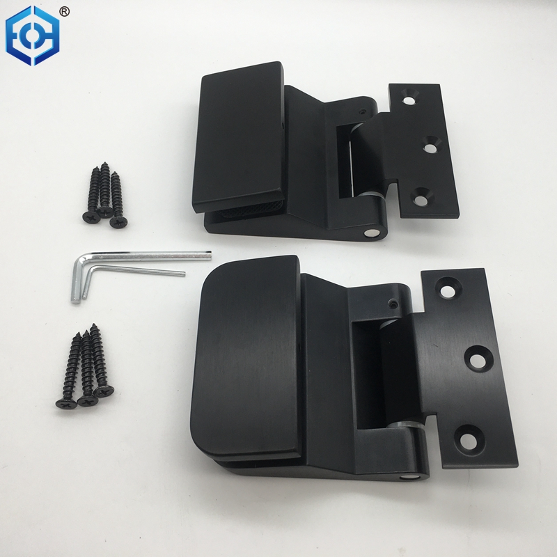 Wall Mounted Glass Door Hinge with Stickon Cover Plate Is Suitable for