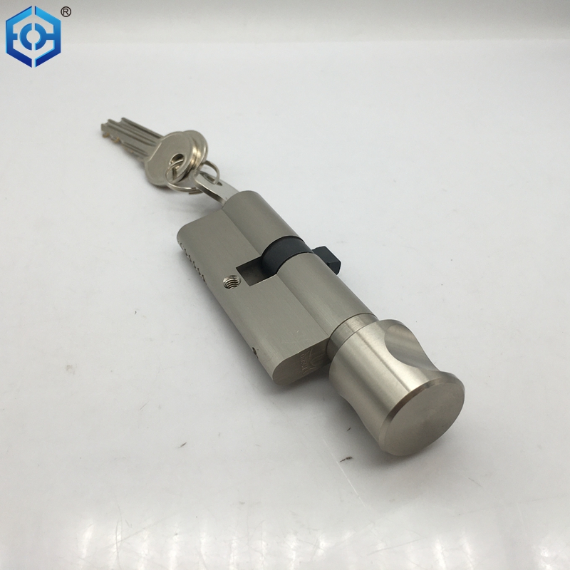 Satin Nickel Brass Euro Cylinder Locks Thumbturn Cylinder Buy b&q