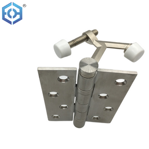 House Design Casting Zinc Alloy Adjustable Deluxe Hinge Pin Door Stop with Rubber Bumper