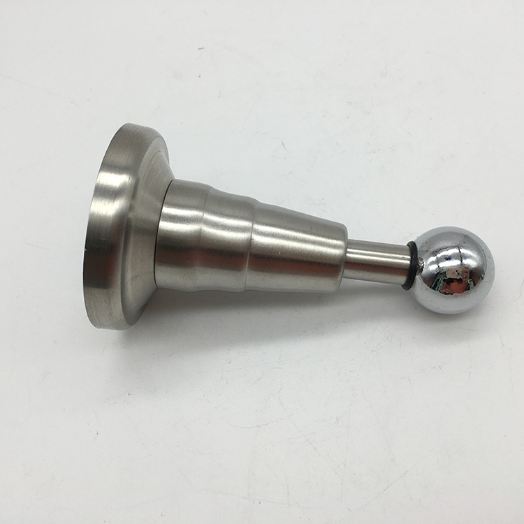 Stainless Steel Modern SoftCatch Door Stop in Brushed Satin